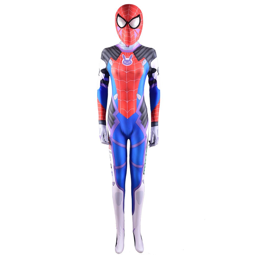 Overwatch OW D.Va DVa Hana Song Zentai Jumpsuit Cosplay Halloween costume Xmas birthday Valentine’s day gift toys comic-con outfit