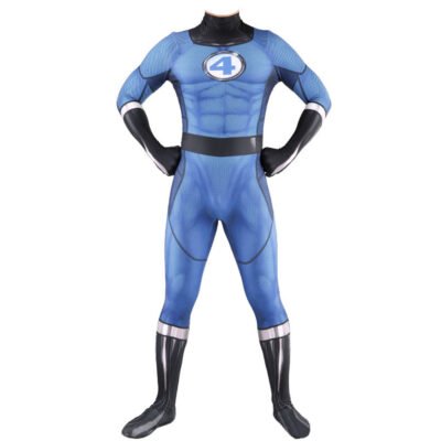 Kids Men's Fantastic Four Reed Richards Cosplay Costume Bodysuit Jumpsuits Halloween make-up costume xmas christmas gift toys outfit