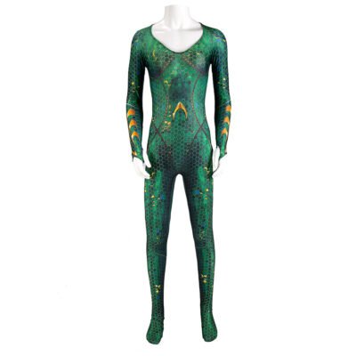 Women's Aquaman superhero Mera cosplay costume jumpsuit warrior suit Halloween costume X'mas birthday Valentine's day gift comic-con anime carnival