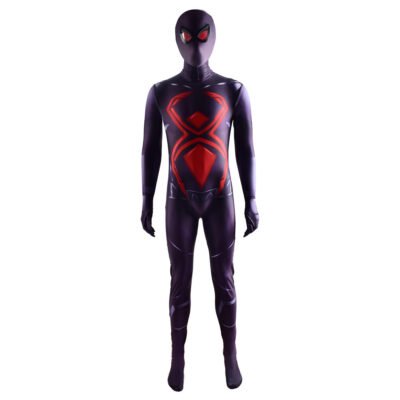 Kids Men's PS4 spider Man Dark Suit Cosplay Costume Spiderman Superhero Bodysuit Jumpsuits Halloween make-up costume xmas christmas gift toys outfit
