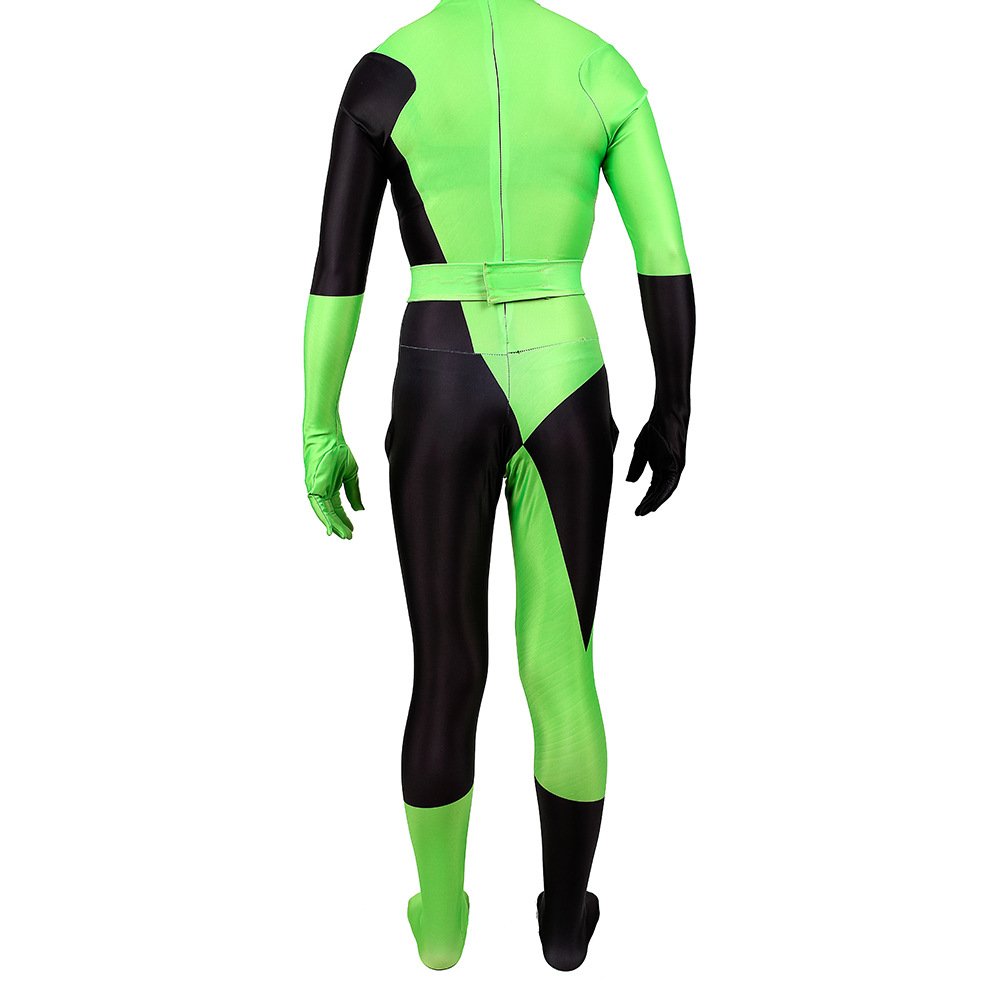 Kim Possible Shego costume jumpsuit super villain halloween costume zentai bodysuit xmas valentine's day gift - Image 6
