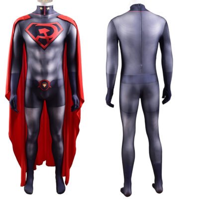 Kids Men's DC Comics Superman Red Son Cosplay Halloween costume Xmas birthday Valentine's day gift toys