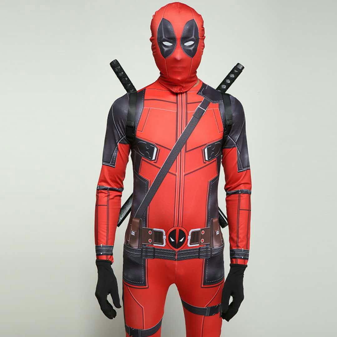 Boy's Movie X-Men Deadpool Cosplay Wade Wilson Battleframe Halloween Costume Comic-con X'mas Valentine's day gift toys full set - Image 8