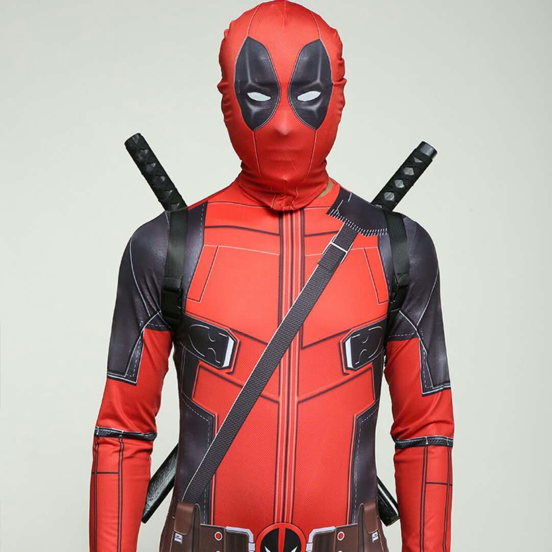 Boy's Movie X-Men Deadpool Cosplay Wade Wilson Battleframe Halloween Costume Comic-con X'mas Valentine's day gift toys full set - Image 6
