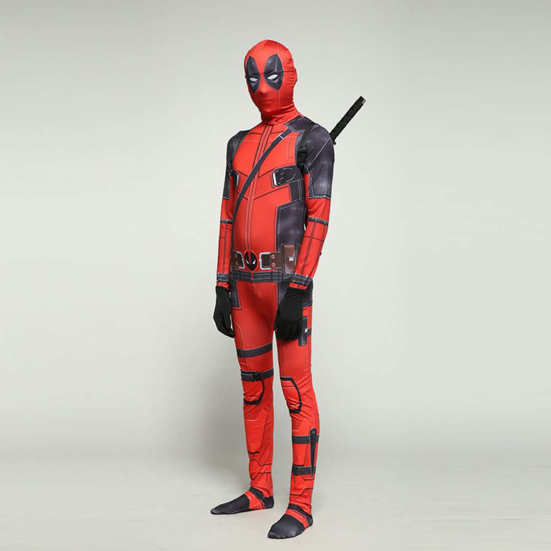 Boy's Movie X-Men Deadpool Cosplay Wade Wilson Battleframe Halloween Costume Comic-con X'mas Valentine's day gift toys full set - Image 5