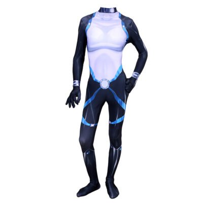 Marvel Comics X-Men Deadpool Neena Thurman Domino Cosplay Costume Halloween x'mas christmas birthday gift toys party make-up outfit