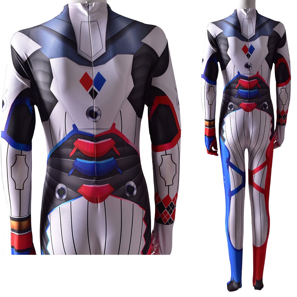 Game Overwatch D.VA Harley Quinn Cosplay Costume-Suicide Squad Costume Halloween X'mas Valentine's day birthday gift comic-con game outfit - Image 6