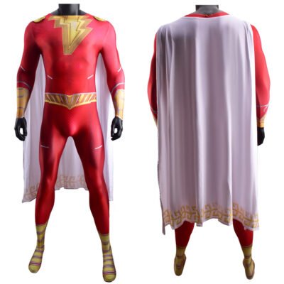 Shazam Fury of the Gods Shazam Cosplay Costume Halloween X’mas Valentine’s day birthday gift comic-con game outfit