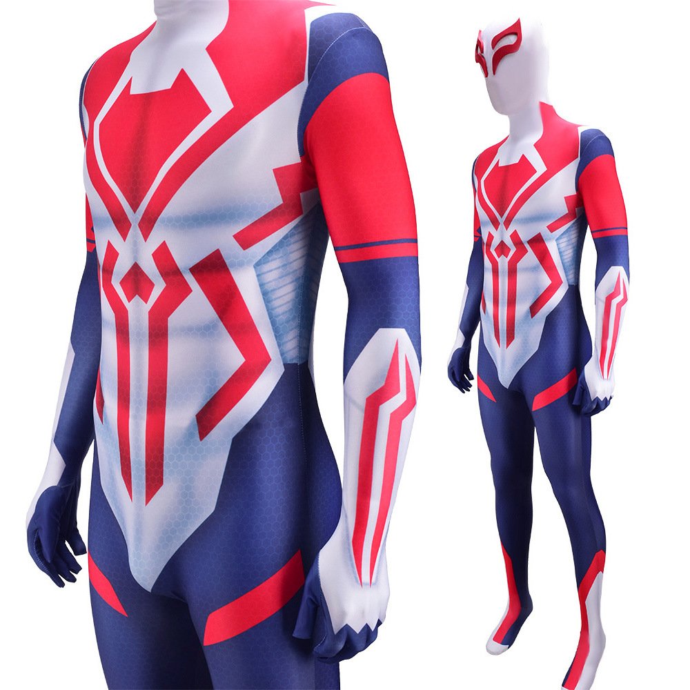 Spider-Man 2099 White Jumpsuit Spiderman Cosplay Costume Halloween X'mas Valentine's day birthday gift comic-con game outfit - Image 6