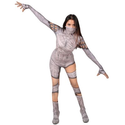 Spider Man Costume Silk Cindy Moon White Suit Cosplay Costume Halloween X’mas Valentine’s day birthday gift comic-con game outfit