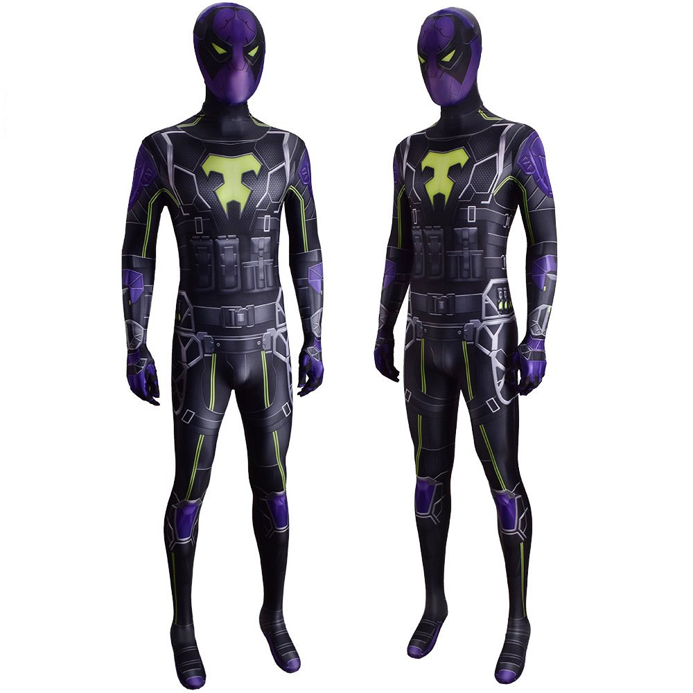Spider-Man Miles Morales Costume Cosplay Costume The Prowler Aaron Davis Halloween X’mas Valentine’s day birthday gift comic-con game outfit