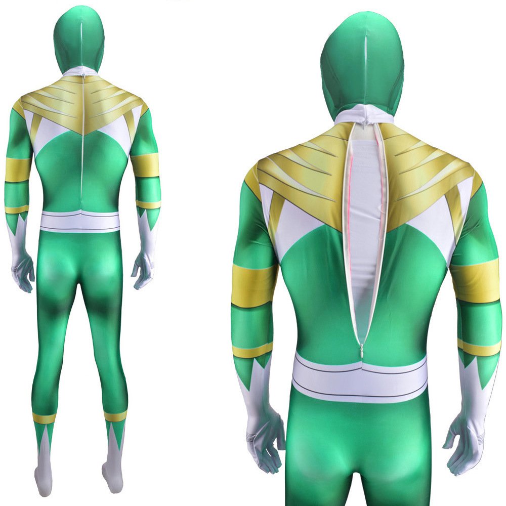 Power Rangers Green Ranger Billy Cranston Cosplay Costume Halloween X’mas Valentine’s day birthday gift comic-con game outfit - Image 3