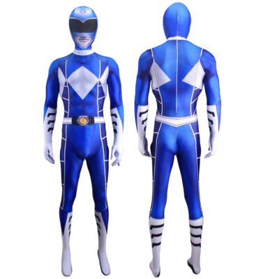 Power Rangers Blue Ranger Billy Cranston Cosplay Costume Halloween X’mas Valentine’s day birthday gift comic-con game outfit