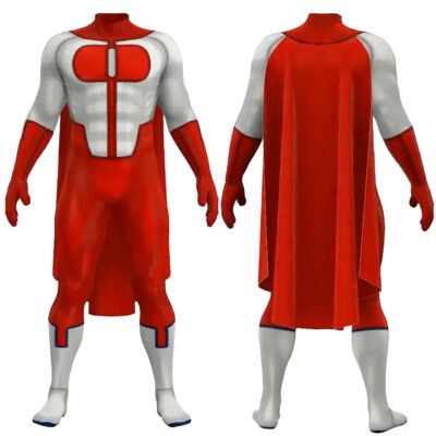 Invincible Superhero Omni-Man Cosplay Costume Nolan Grayson Red Jumpsuit Cosplay Costume Halloween x'mas christmas birthday gift toys party make-up outfit