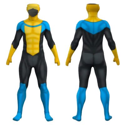Invincible Mark Grayson Superhero Yellow Jumpsuits Cosplay Halloween costume Xmas birthday Valentine's day gift toys comic-con outfit