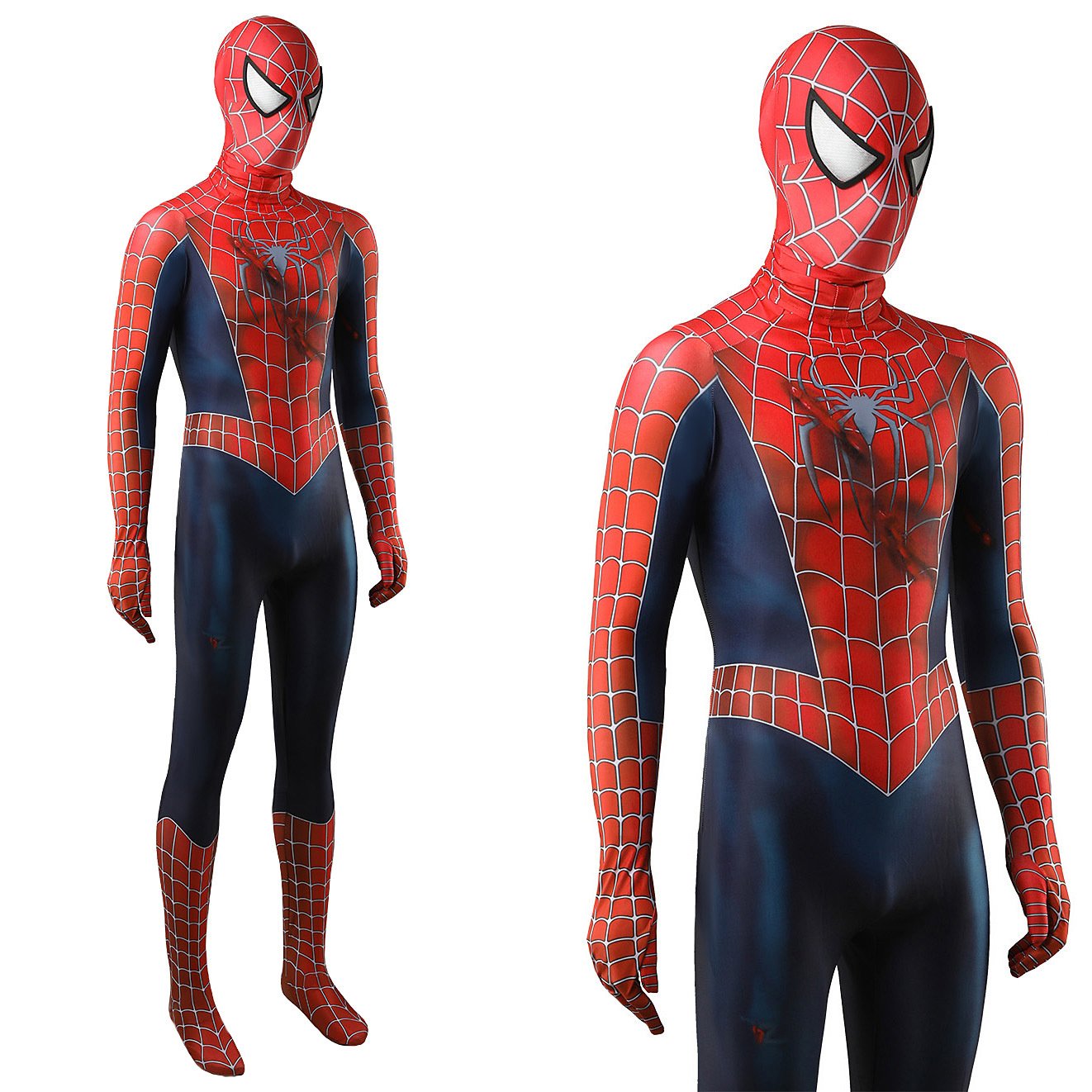 Spider-Man 2 Tobey Maguire Peter Parker Bodysuit Cosplay Halloween costume Xmas birthday Valentine's day gift toys comic-con outfit - Image 6